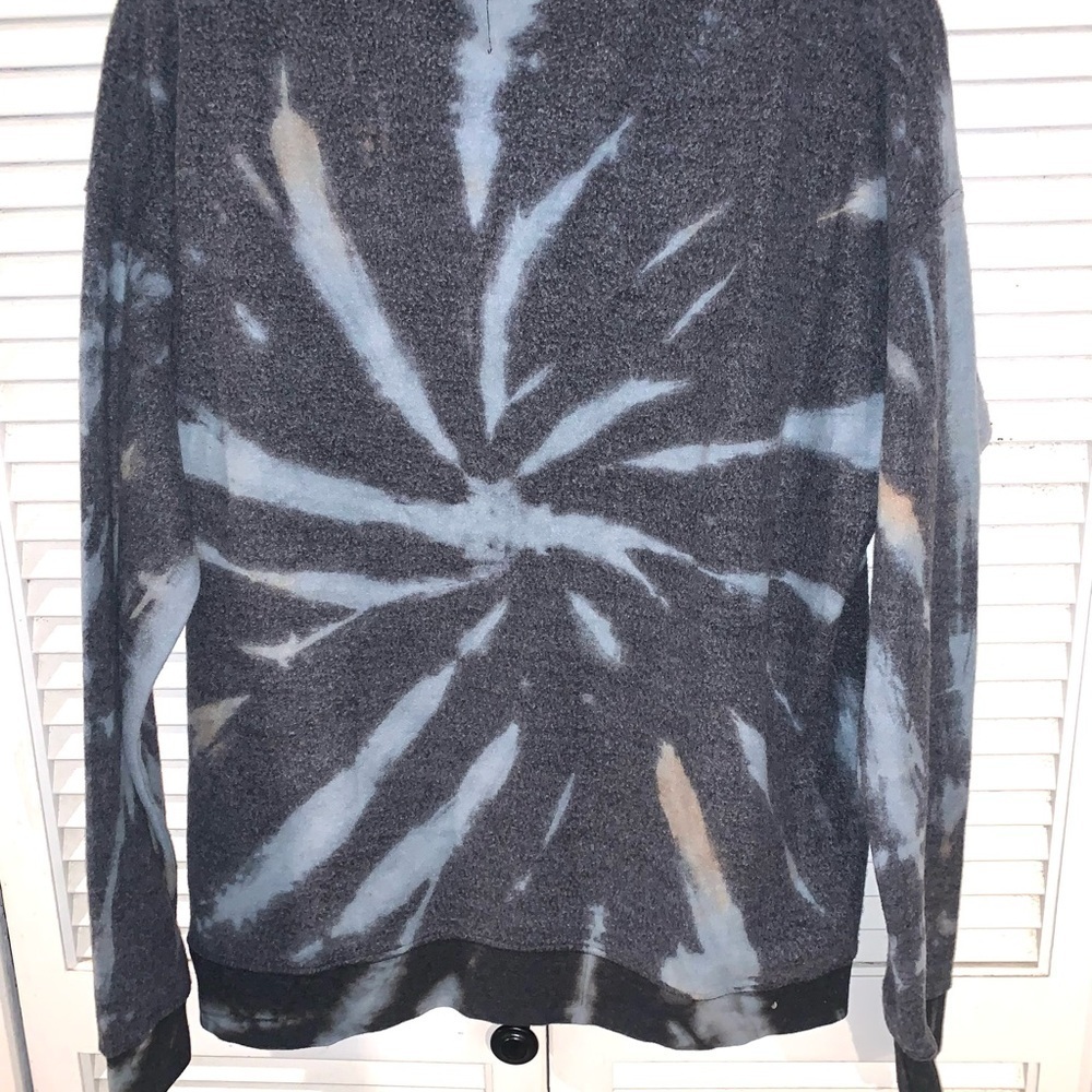 NOBO Oversized pull over Crewneck Tie Dye Sweatshirt Women’s Medium Blue NWT - Picture 4 of 8